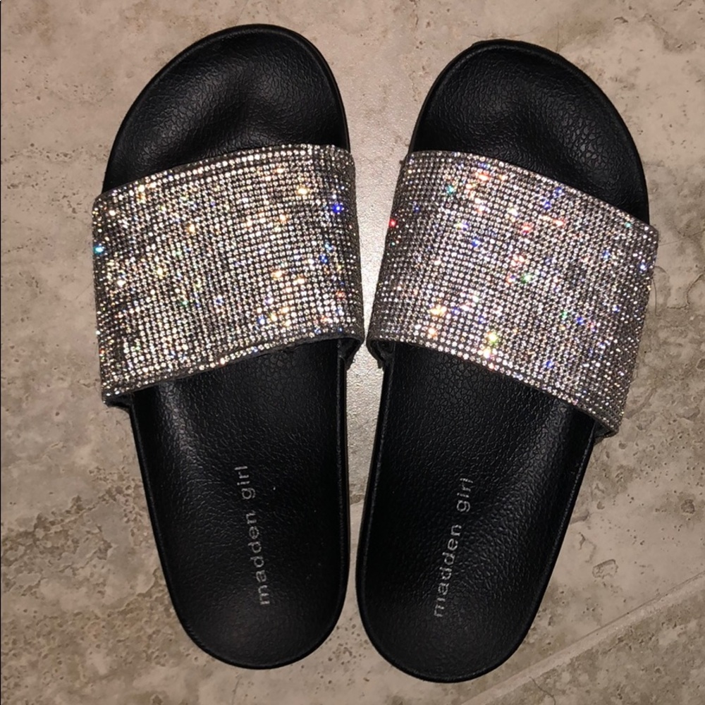 Steve Madden Diamond Slides